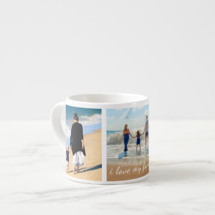 Custom Your Family Photo Collage Text Espresso Cup