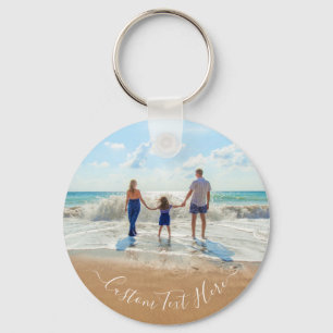 Custom Your Family Photo Keychain Gift with Text