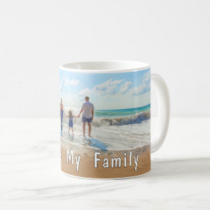 Custom Your Family Photo Mug Gift with Text