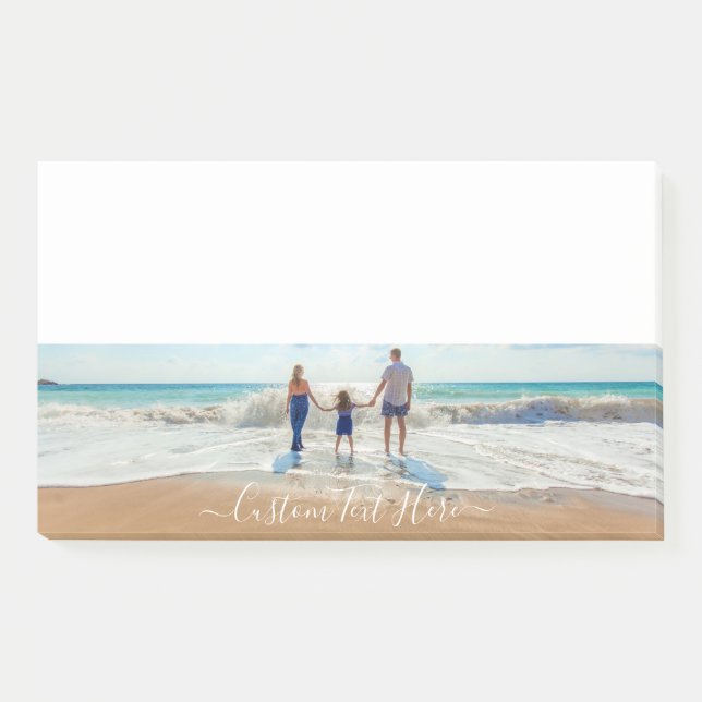 Custom Your Favourite Photo and Text Name Post-it Notes (Front)