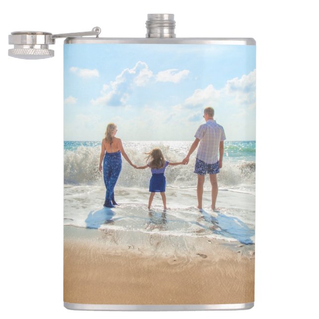 Custom Your Favourite Photo Flask Personalised (Opened)