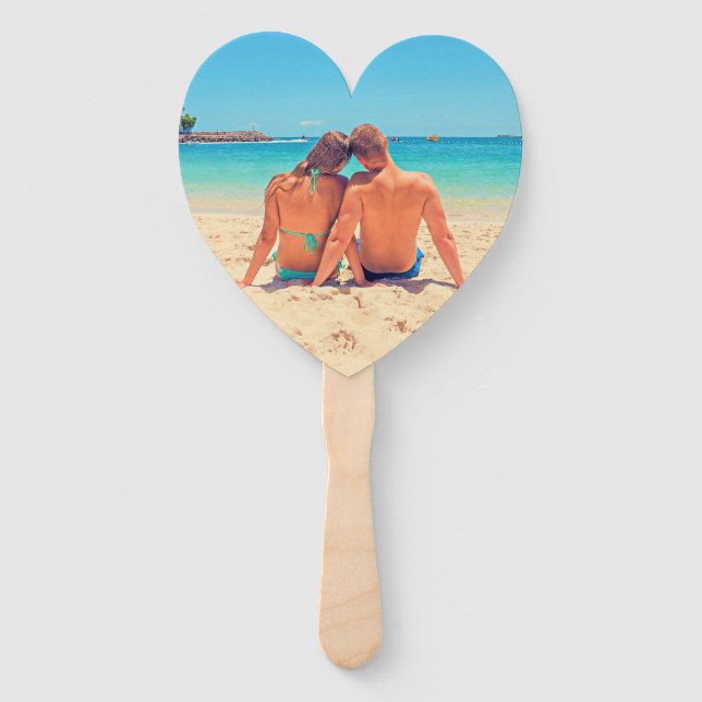 Custom Your Favourite Photo Hand Fan Personalised (Back)