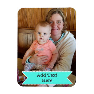 Custom Your Favourite Photo Magnet Add Text