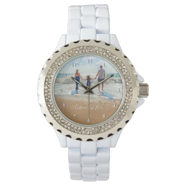 Custom Your Favourite Photo Watch with Text (Front)