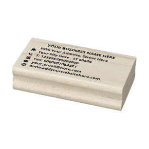 Custom Your Full Information Address Rubber Stamp
