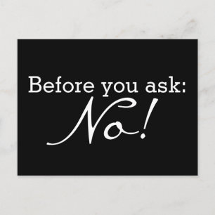 Custom your funny saying or wisdom postcard