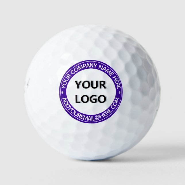 Custom Your Logo and Text Personalised Golf Ball (Front)