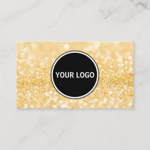 Custom Your Logo Glitter Modern Business Card