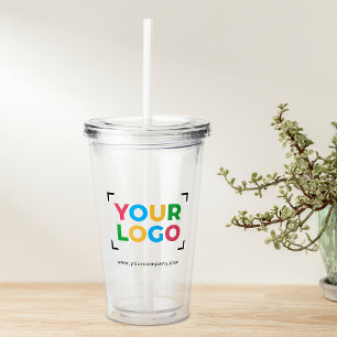 Custom Your Logo Here Drinkware Acrylic Tumbler