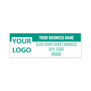 Custom Your Logo Name Address Colours Stamp