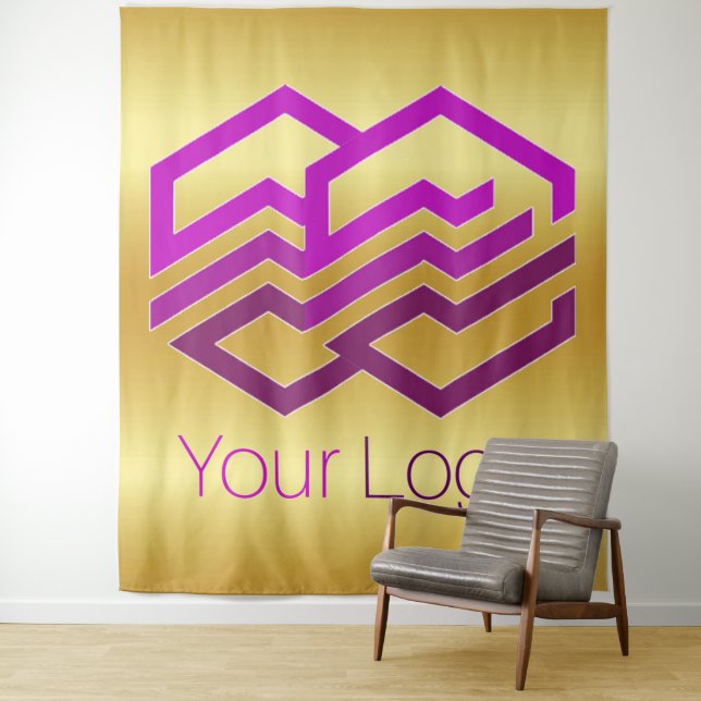 Custom Your Logo or Image Tapestry (In Situ)