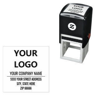 Custom Your Logo or Photo Address Stamp Template