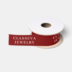 CUSTOM YOUR LOGO STYLISH MODERN ELEGANT CLASSIC  SATIN RIBBON