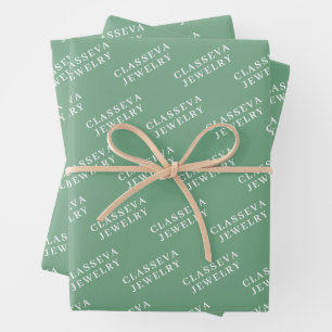 CUSTOM YOUR LOGO STYLISH MODERN ELEGANT CLASSIC  W WRAPPING PAPER SHEET