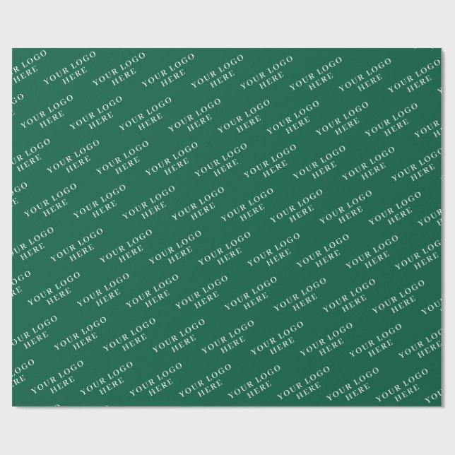 CUSTOM YOUR LOGO STYLISH MODERN ELEGANT CLASSIC WRAPPING PAPER (Flat)