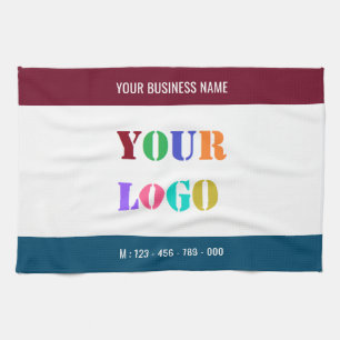 Custom Your Logo , Text and Colours Kitchen Towel
