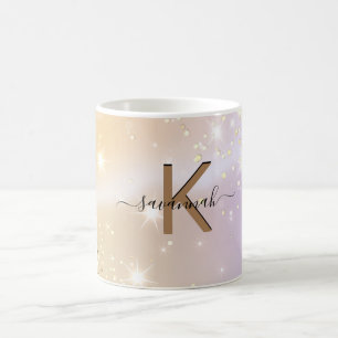 Custom Your Name Elegant Sunflower High School Coffee Mug