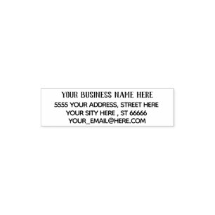 Custom Your Name Email Return Address Stamp