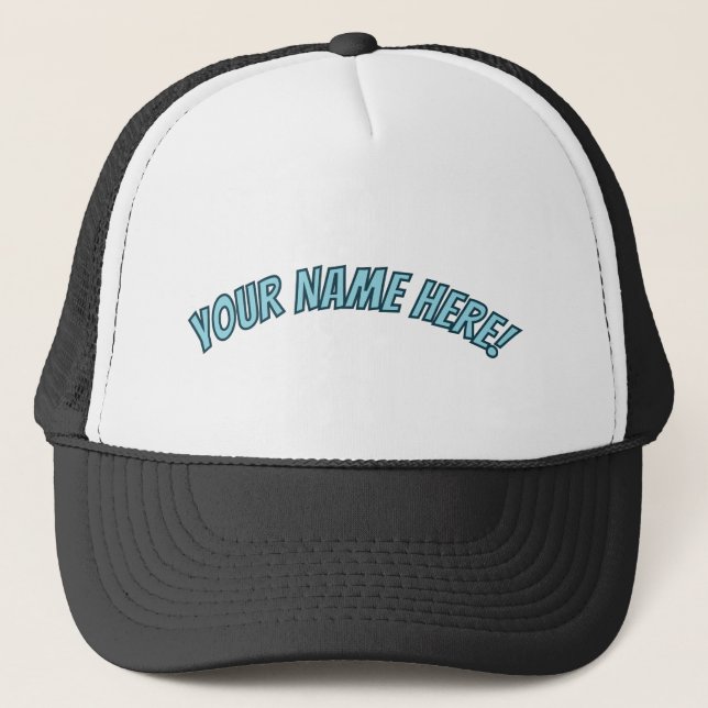 Custom “Your Name Here” Trucker Hat – Personalised (Front)