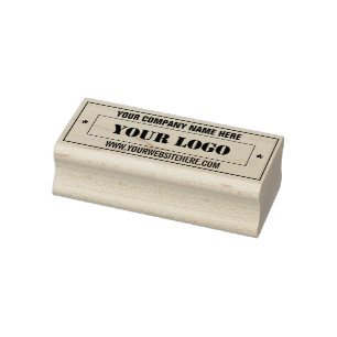 Custom Your Name Logo Werbsite Rubber Stamp