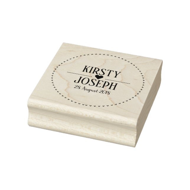 Custom Your Name Wedding Rubber Stamp (Stamp)