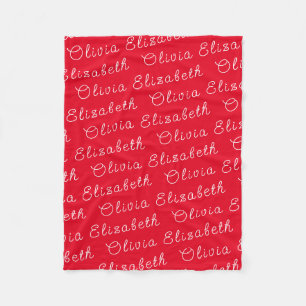 Custom Your Newborn Personalised Baby Girl Gift Fleece Blanket