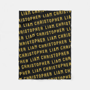 Custom Your Newborn Personalised Son Baby Boy Gift Fleece Blanket