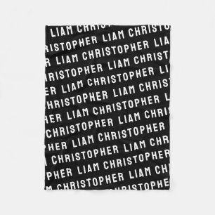 Custom Your Newborn Personalised Son Baby Boy Gift Fleece Blanket