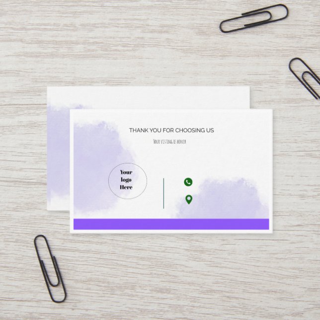 custom your own business card (Front/Back In Situ)