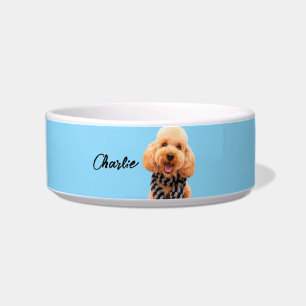Custom Your Own Dog Bowl With Pet Photo And Name 