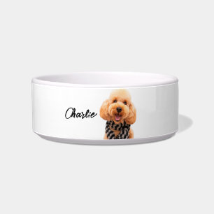 Custom Your Own Dog Bowl With Pet Photo And Name