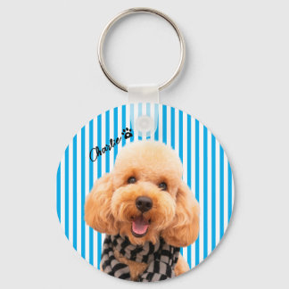 Custom Your Own Dog Pet With Photo And Name Key Ring