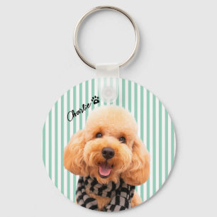 Custom Your Own Dog Pet With Photo And Name Key Ring