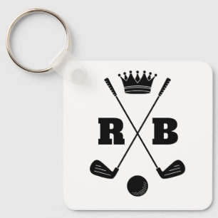 Custom Your Own Name & Brand Golf Balls Key Ring