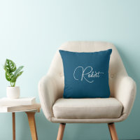 Custom Your Own Name Chic Trendy Ocean Blue