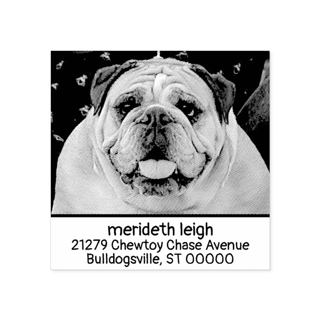 Custom Your Own Pet Photo Dog Cat Animal Modern Rubber Stamp (Imprint)