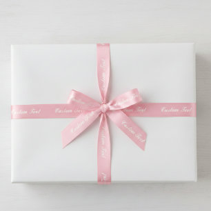 Custom Your Own Text Ribbon – Any Background Color Satin Ribbon
