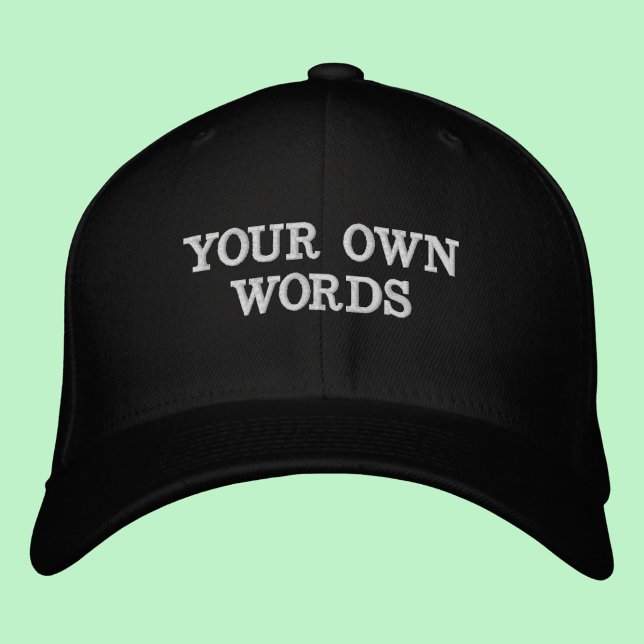 Custom Your Own Words Embroidered Hat (Creator Uploaded)