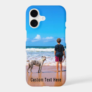 Custom Your Pet Photo iPhone Case with Text Name