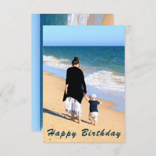 Custom Your Photo and Text Birthday Card