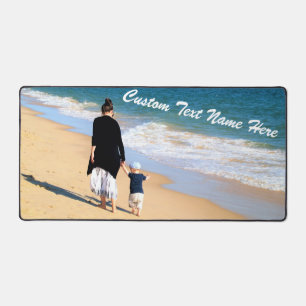 Custom Your Photo and Text Personalised Desk Mat