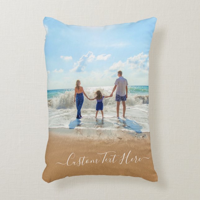Custom Your Photo and Text Personalised Pillow (Front(Vertical))