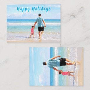 Custom Your Photo and Text Summer Holidays Card