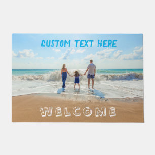 Custom Your Photo and Text Welcome Doormat