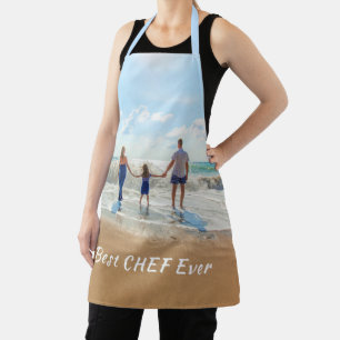 Custom Your Photo Apron with Text - Best Chef Ever