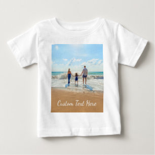 Custom Your Photo Baby T-Shirt with Text