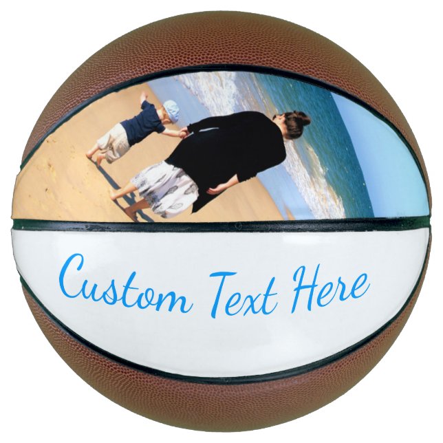 Custom Your Photo Basketball Gift with Text Name (Front)