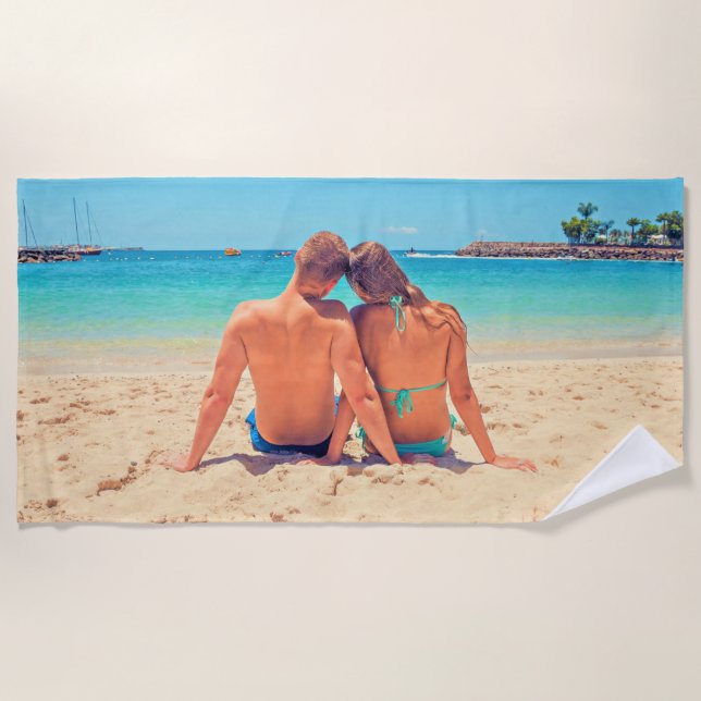 Custom Your Photo Beach Towel (Front)