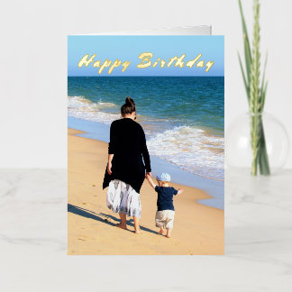 Custom Your Photo Birthday Card Personalized Text