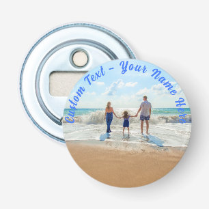 Custom Your Photo Bottle Opener with Text Name